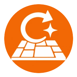 Icono de pérdida de color y renovación del hormigón impreso